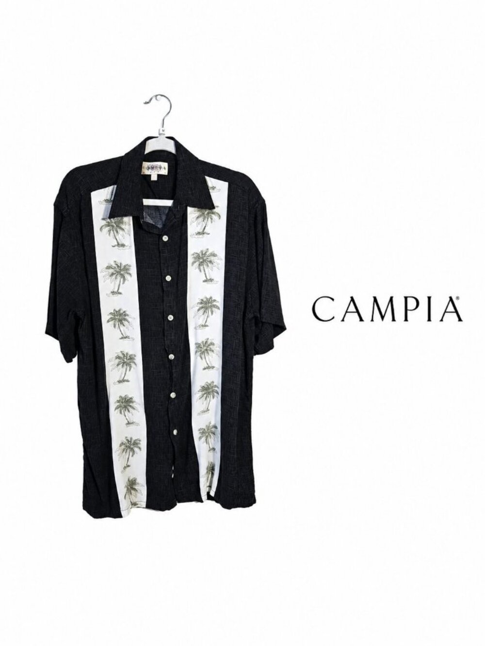 Campia Moda Palm Tree Hawaiian Shirt Medium